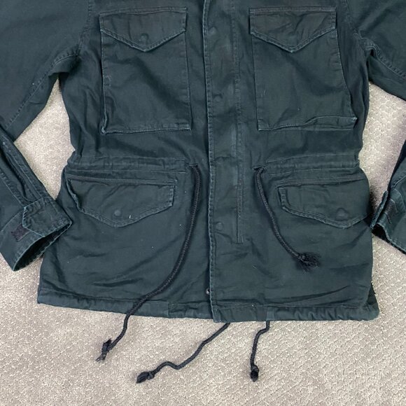 Ralph Lauren Denim & Supply Field Jacket Men's Medium Black M65 Military Combat - Picture 4 of 15